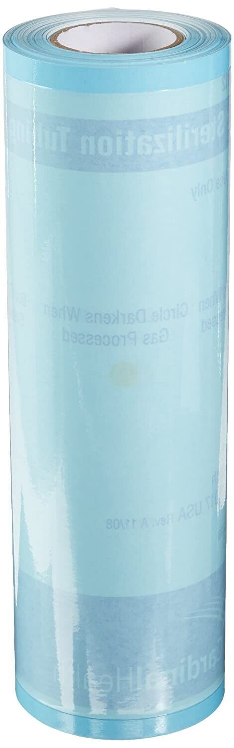 Tubing Sterilization Roll Cardinal Health™ Ethylene Oxide (EO) Gas / Steam 12 Inch X 100 Foot Transparent / Blue Heat Seal Paper / Film (1/RL 6/CS) by Cardinal  ID T90012